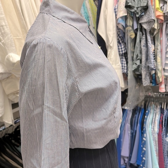 White & Blue Striped Shirt - Picture 8 of 11